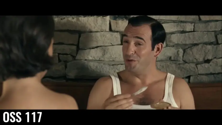 Video for the film OSS 117: Cairo, Nest of Spies — OSS 117 - Le Caire nid d'espion - Scène culte - J'aime me beurrer la biscotte !