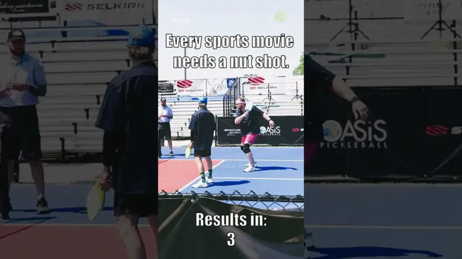 Video for the film Pickleball — Flying a drone into his NUTS ✈️