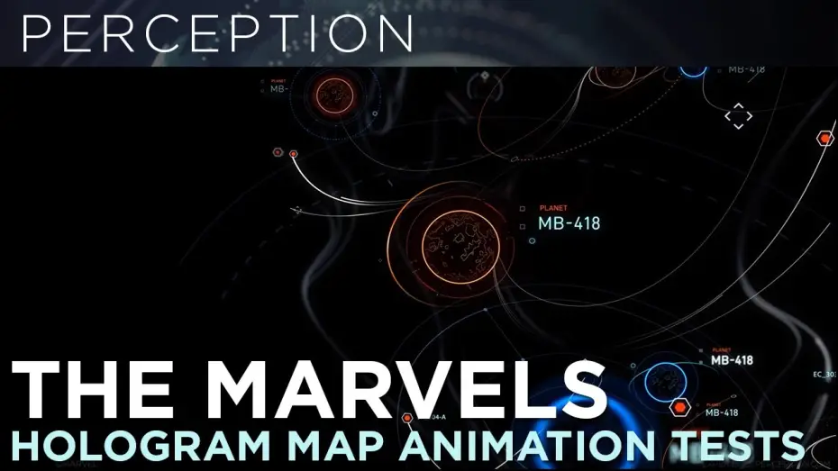 Video for the film The Marvels — Hologram Map Animation Tests