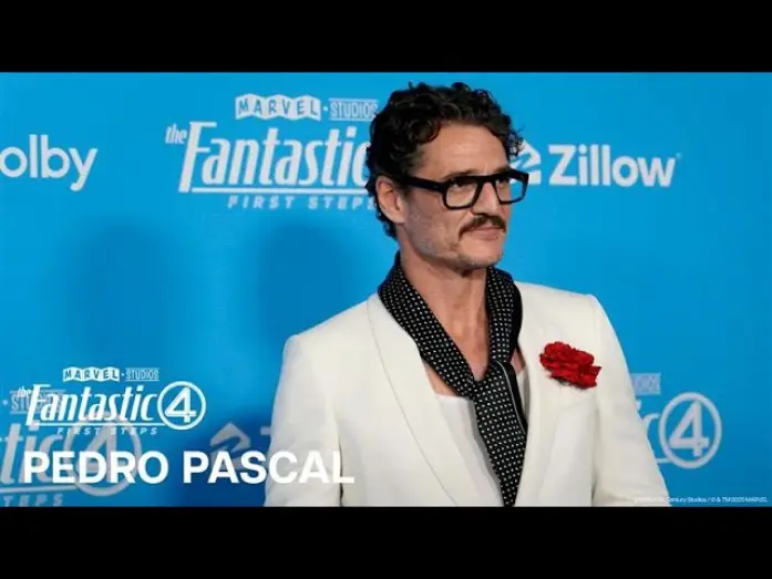 Video for the film Marvel Studios' The Fantastic Four: First Steps - World Premiere — Pedro Pascal's MCU Debut as Mister Fantastic