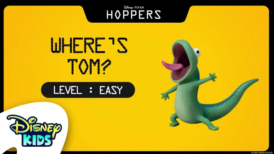 Video for the film Hoppers — Find Tom Lizard | Level: EASY