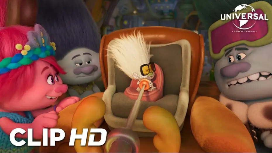 Video for the film Trolls Band Together — Clip - Mini Diamante enseña a la banda su permiso de principiante
