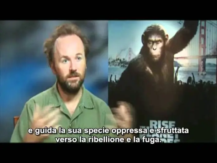 Video for the film Rise of the Planet of the Apes — L'alba del pianeta delle Scimmie videointervista Rupert Wyatt