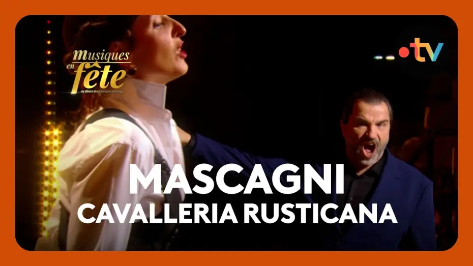 Video for the film Musiques en fête des Chorégies d'Orange — Mascagni - Cavalleria Rusticana, "Tu qui, Santuzza ?" avec Anne-Lise Polchlopek et Florian Laconi