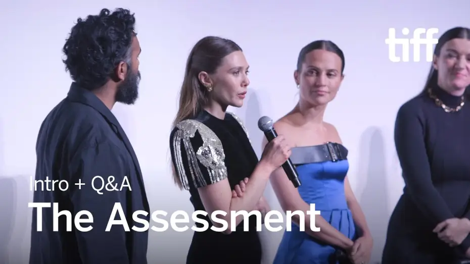 Video for the film The Assessment — TIFF 2024 Q&A with Elizabeth Olsen, Alicia Vikander & Himesh Patel