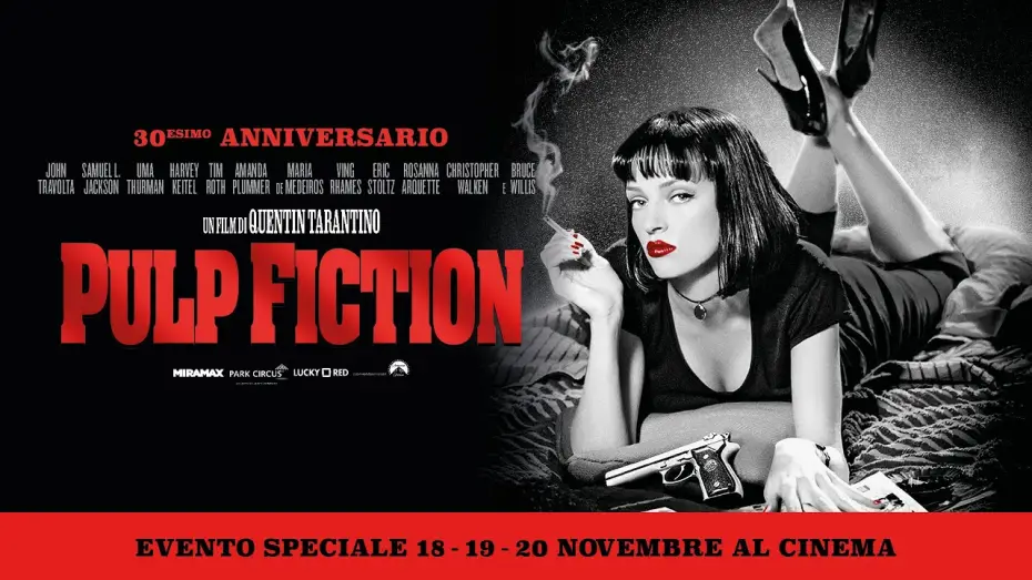 Video for the film Pulp Fiction — PULP FICTION di Quentin Tarantino in versione restaurata | Evento speciale 18-19-20 novembre
