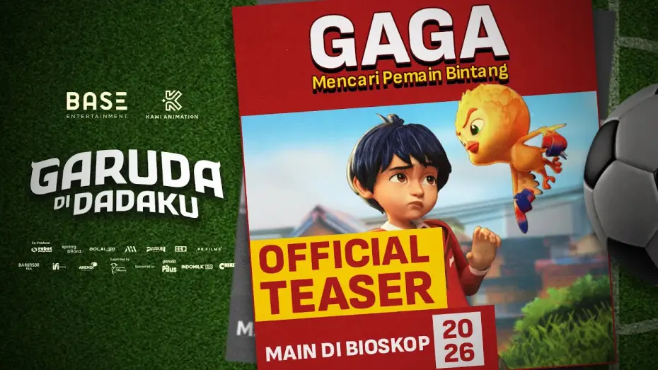 Video for the film Garuda: Dare to Dream — OFFICIAL TEASER GARUDA DI DADAKU - Main di Bioskop 2026