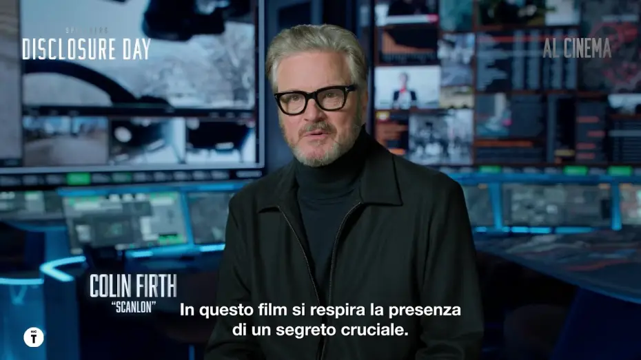 Video for the film Disclosure Day — Disclosure Day | Colin Firth è Scanlon - Al cinema