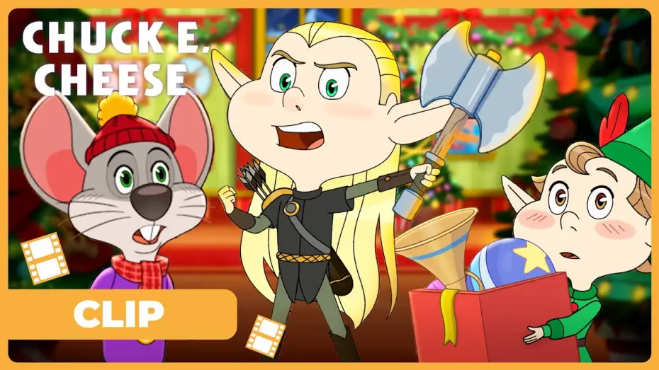 Video for the film A Chuck E. Cheese Christmas — Leggymos the Mischievous Elf!