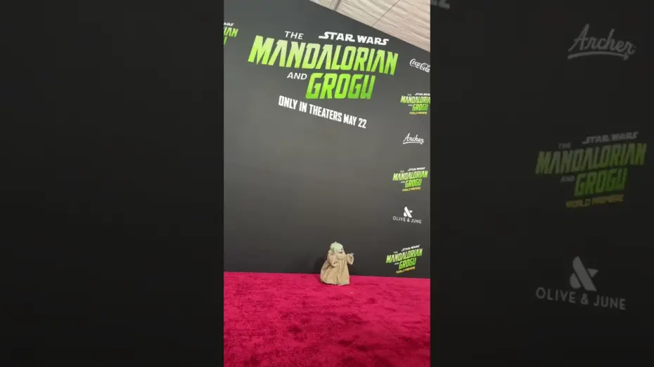 Video for the film The Mandalorian & Grogu — Grogu on the Red Carpet