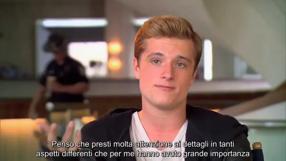 Video for the film The Hunger Games: Catching Fire — Hunger Games: La Ragazza di Fuoco - Intervista a Josh Hutcherson (sottotitoli in italiano)