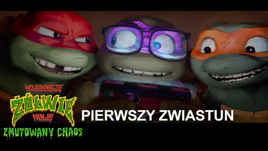 Video for the film Teenage Mutant Ninja Turtles: Mutant Mayhem — Wojownicze Żółwie Ninja: zmutowany chaos - pierwszy zwiastun