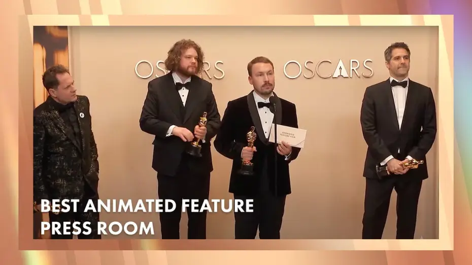Video for the film Flow — 'Flow' Best Animated Feature Film Press Room Speech | 97th Oscars (2025)