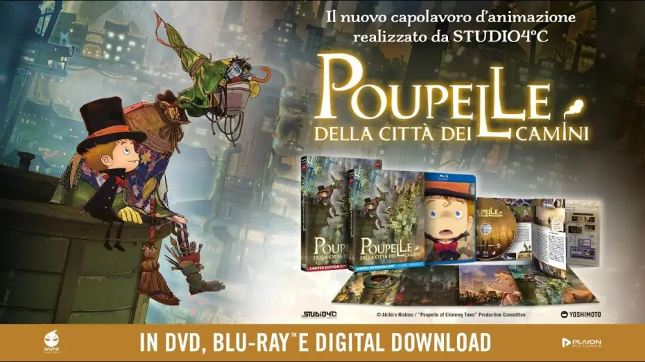 Video for the film Poupelle of Chimney Town — Poupelle della Città dei Camini - Disponibile in home video