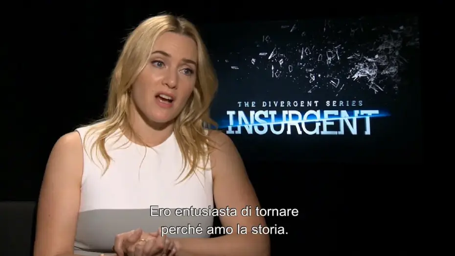 Video for the film Insurgent — Insurgent - Intervista a Kate Winslet V.O. Sottotitolata in italiano