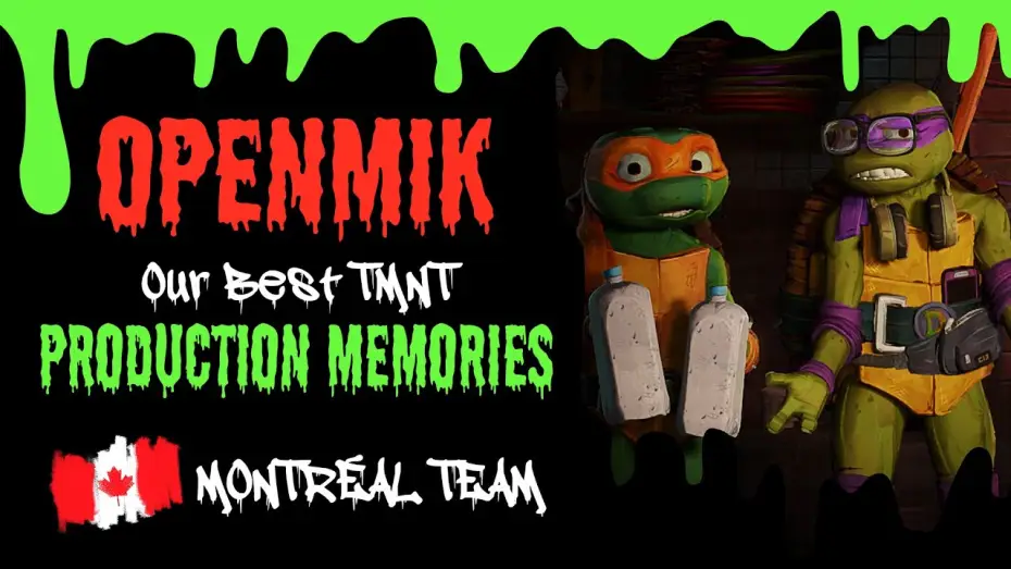 Video for the film Teenage Mutant Ninja Turtles: Mutant Mayhem — #OpenMik - Giving Mutants Life | Production memories 💜