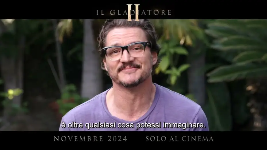 Video for the film Untitled Gladiator Sequel — Il Gladiatore II | Featurette Pedro Pascal