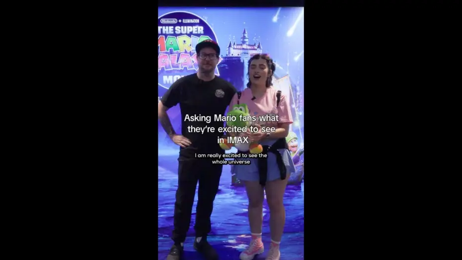 Video for the film Untitled Super Mario Bros. Movie — Big galaxy, big screen