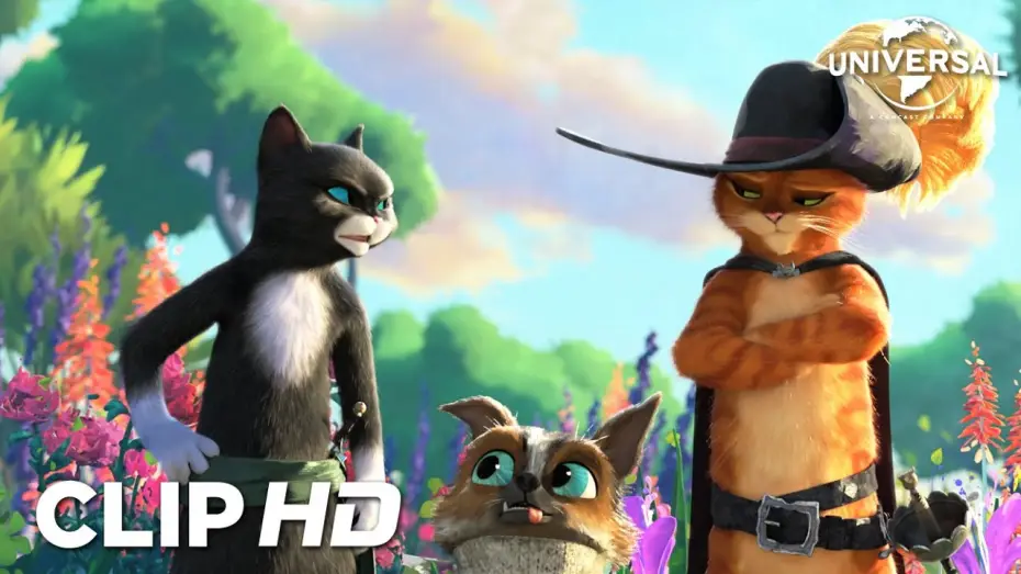 Video for the film Puss in Boots: The Last Wish — Gato y Kitty se retan a un duelo de caras cuquis