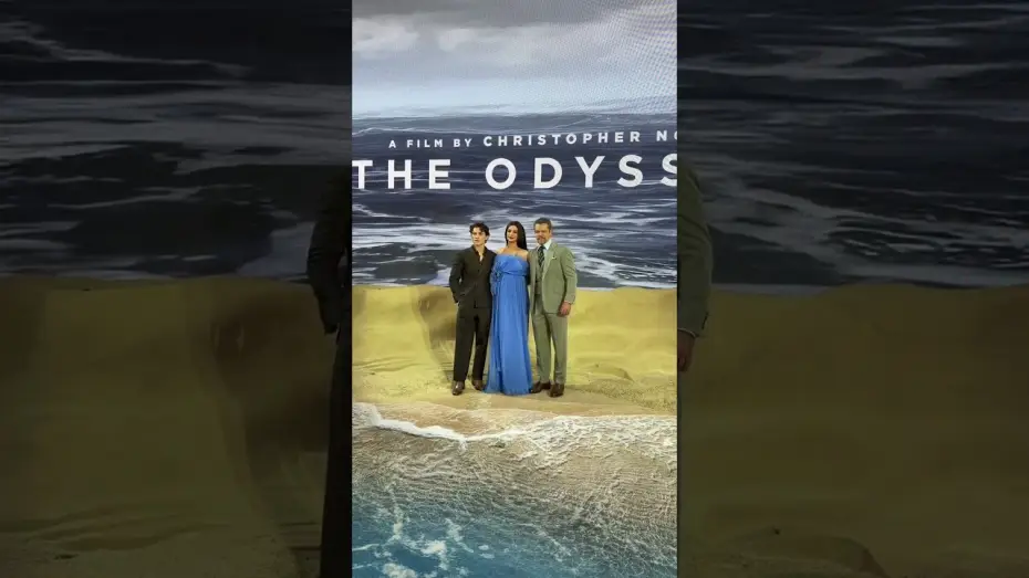 Video for the film The Odyssey — A family reunion. Matt Damon, Anne Hathaway & Tom Holland at the World Premiere of The Odyssey.