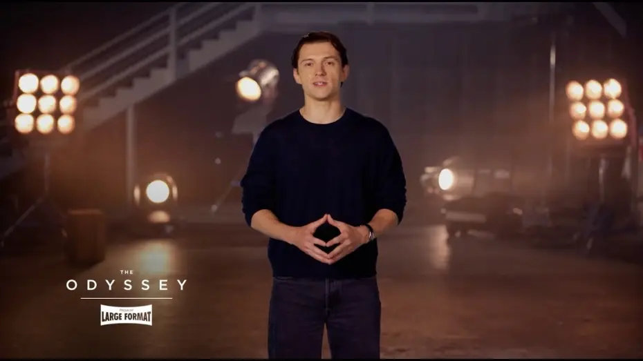 Video for the film The Odyssey — Tom Holland on Premium Large Formats