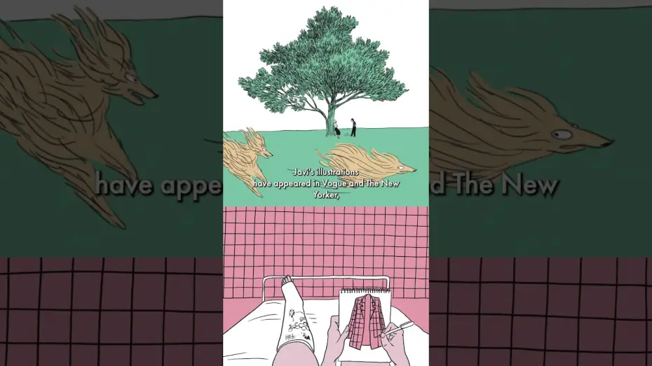 Video for the film Amélie — Behind the scenes with Javi Aznarez, illustrator of the AMÉLIE 25th anniversary poster