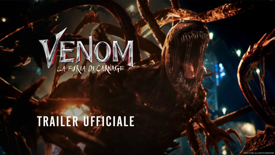 Video for the film Venom: Let There Be Carnage — Venom: La Furia Di Carnage - Trailer ufficiale | In autunno al cinema