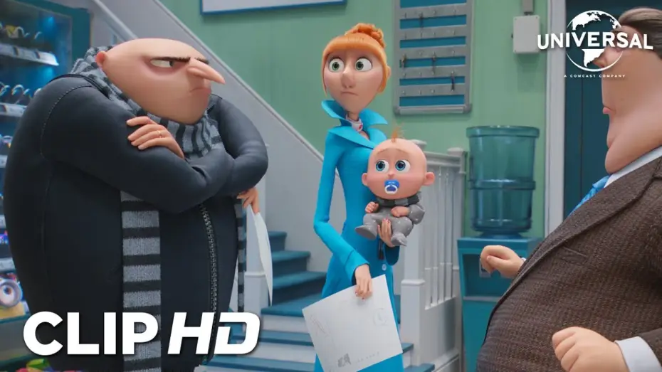 Video for the film Despicable Me 4 — Clip - Las nuevas identidades de Gru y su familia