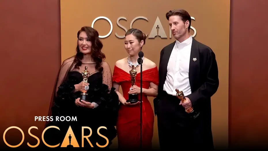 Video for the film KPop Demon Hunters — KPop Demon Hunters Best Animated Feature Film Press Room Speech | 98th Oscars (2026)