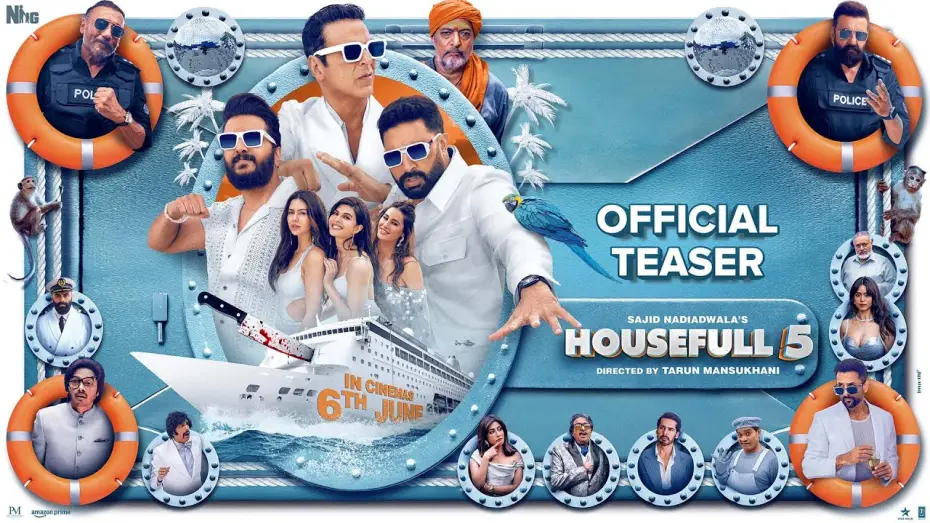 Video for the film Housefull 5 — Housefull 5 | Official Teaser | Sajid Nadiadwala | Tarun Mansukhani | In Cinemas on 6th June 2025