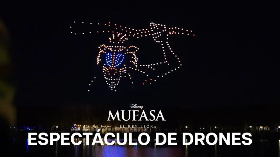 Video for the film Mufasa: The Lion King — Espectáculo de drones en Madrid (mejores momentos)