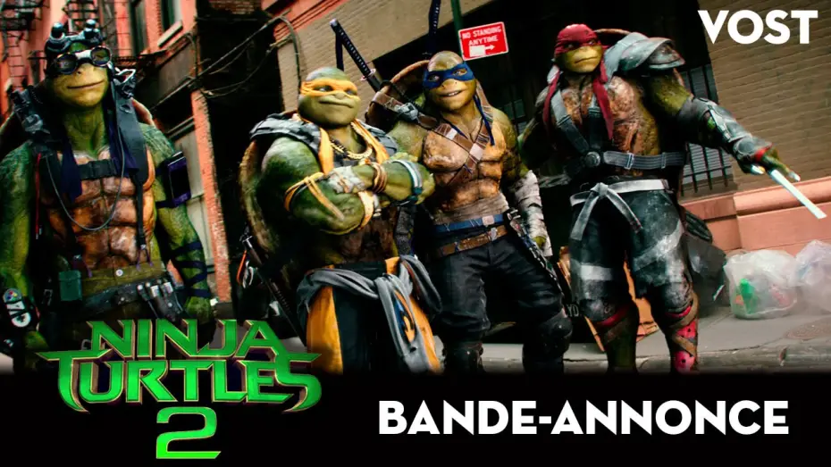 Video for the film Teenage Mutant Ninja Turtles: Out of the Shadows — NINJA TURTLES 2 - Bande Annonce VOST