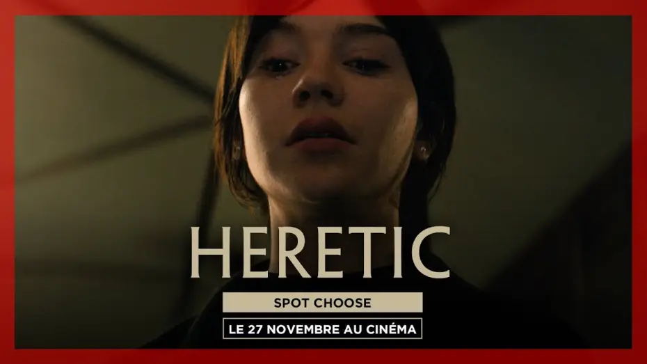 Video for the film Heretic — HERETIC | SPOT CHOOSE