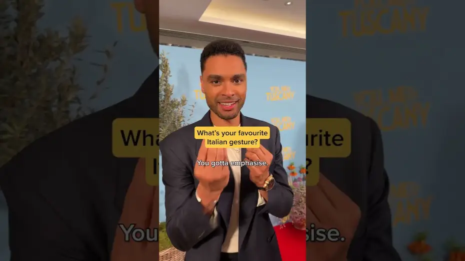 Video for the film You, Me & Tuscany — Regé's charisma is unmatched...