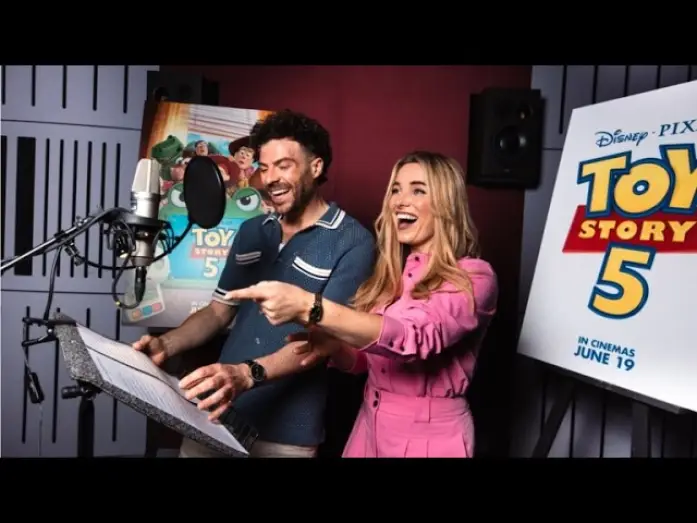 Video for the film Toy Story 5 — Childhood Dream Unlocked! Jordan North & Sian Welby Record their Lines for Toy Story 5