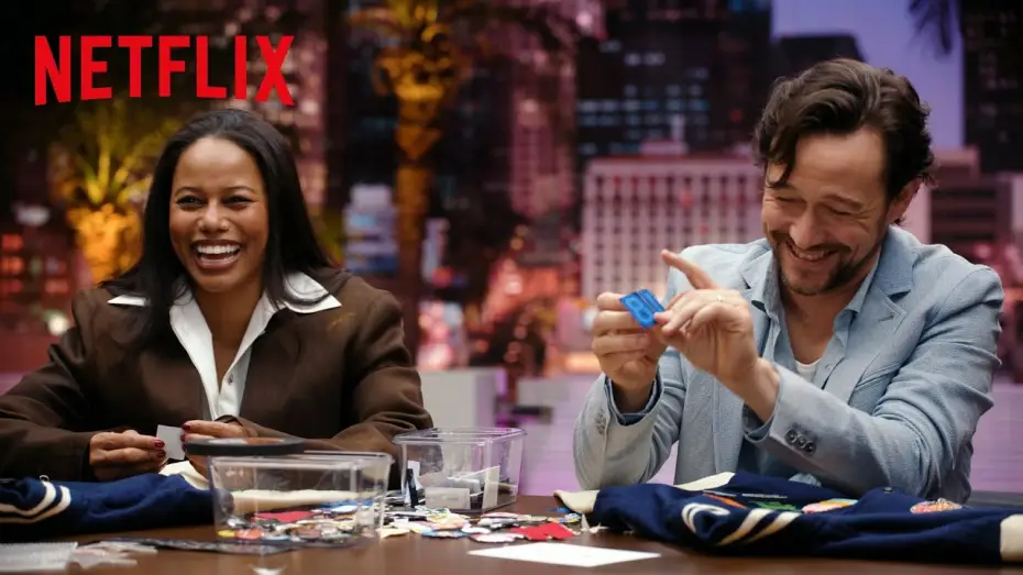 Video for the film Beverly Hills Cop: Axel F — Taylour Paige & Joseph Gordon-Levitt Craft Axel F Jackets