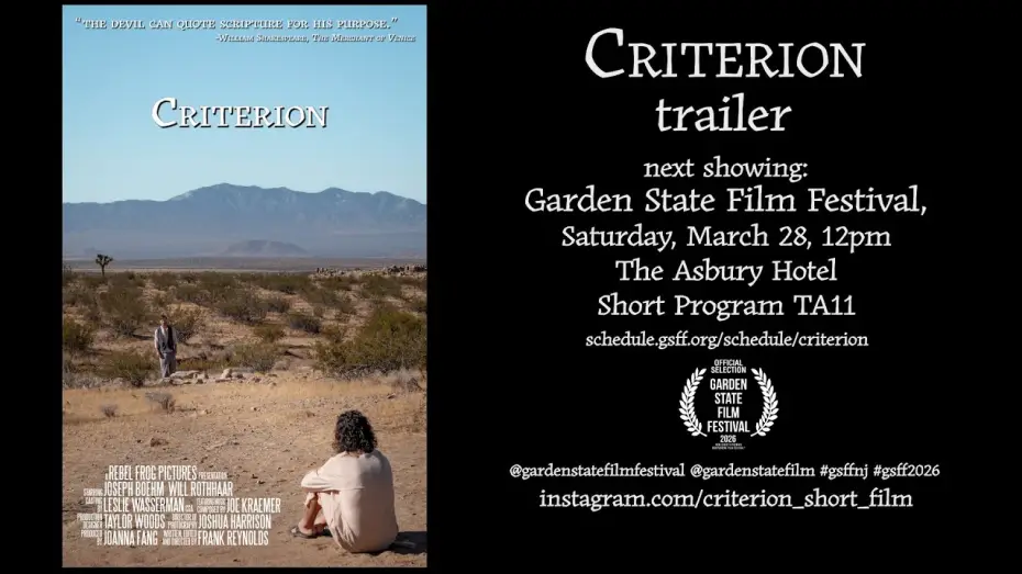 Video for the film Criterion — CRITERION (2025) Trailer