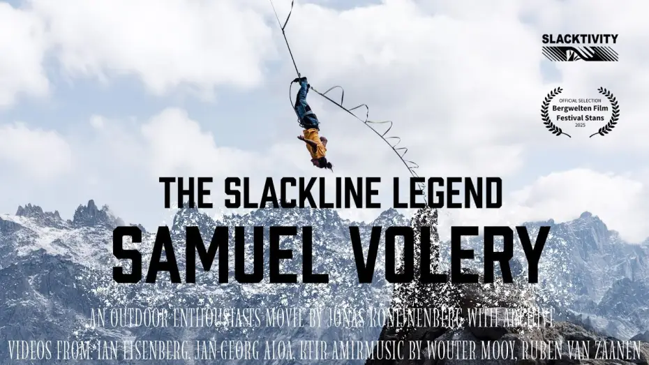 Video for the film Samuel Volery: The Slackline Legend — Trailer: "Samuel Volery: The Slackline Legend" (2025)