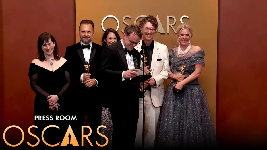 Video for the film Mr. Nobody Against Putin — Mr. Nobody Against Putin Best Documentary Feature Film Press Room Speech | 98th Oscars (2026)