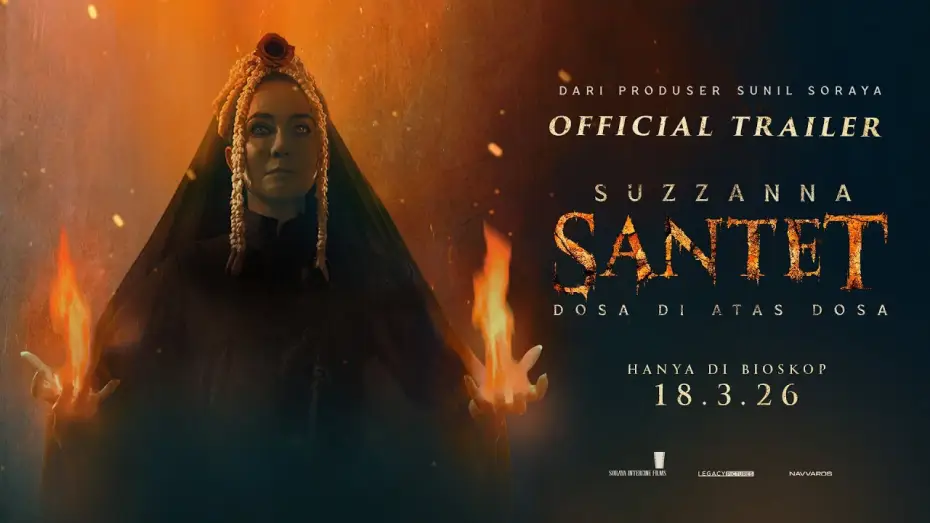 Video for the film Suzzanna: Witchcraft — OFFICIAL TRAILER SUZZANNA: SANTET DOSA DI ATAS DOSA - LEBARAN 2026