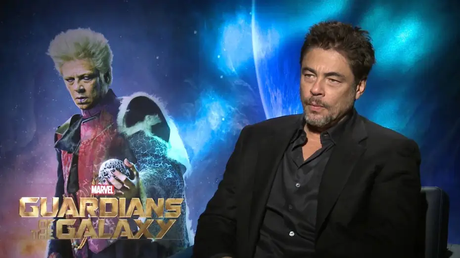 Video for the film Guardians of the Galaxy — Benicio Del Toro Interview