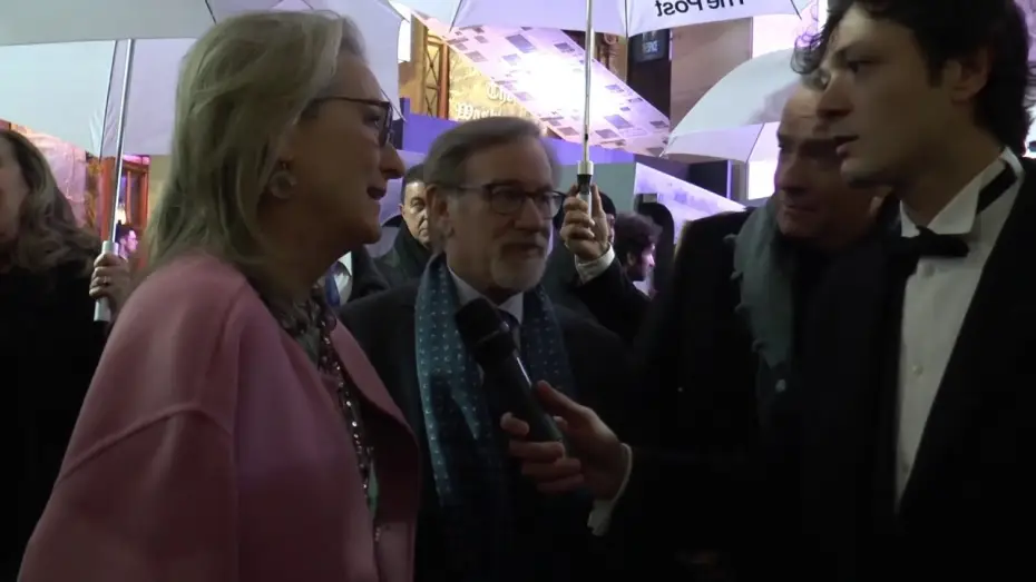 Video for the film The Post — The Post - Intervista a Meryl Streep, Tom Hanks e Steven Spielberg - Premiere Italiana