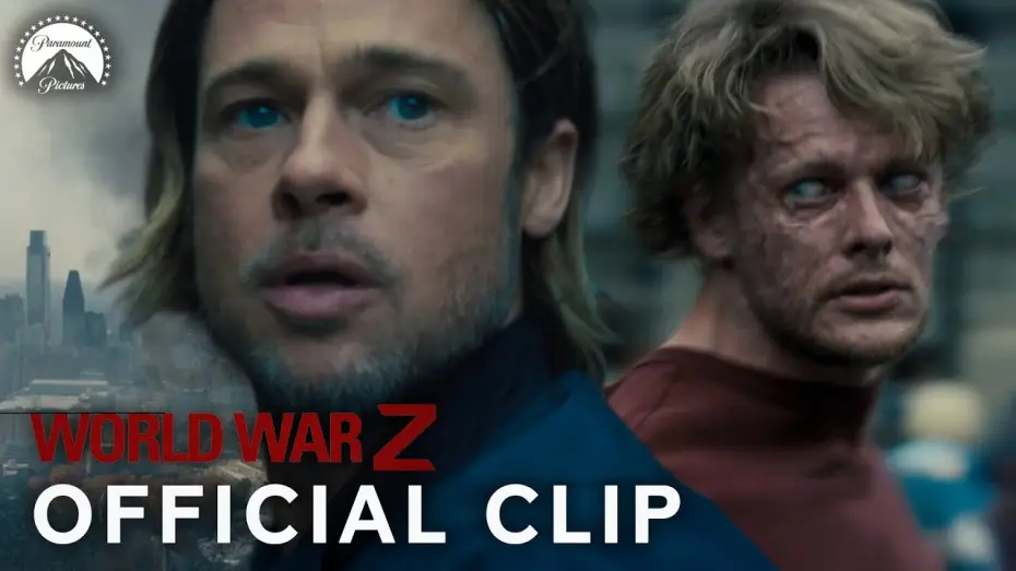 Video for the film World War Z — Brad Pitt Escapes a Zombie Outbreak in New York City