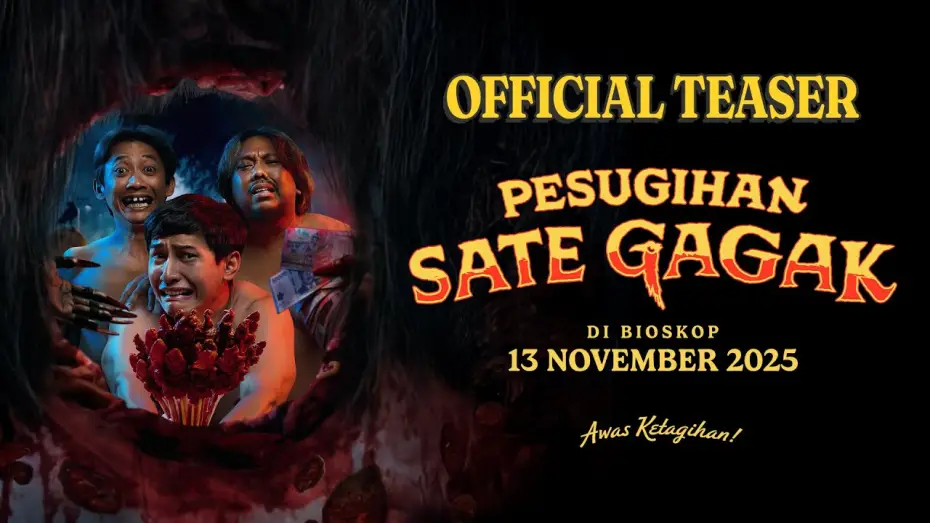 Video for the film Crow Satay Supernatural Wealth Ritual — PESUGIHAN SATE GAGAK - TEASER | 13 NOVEMBER DI BIOSKOP