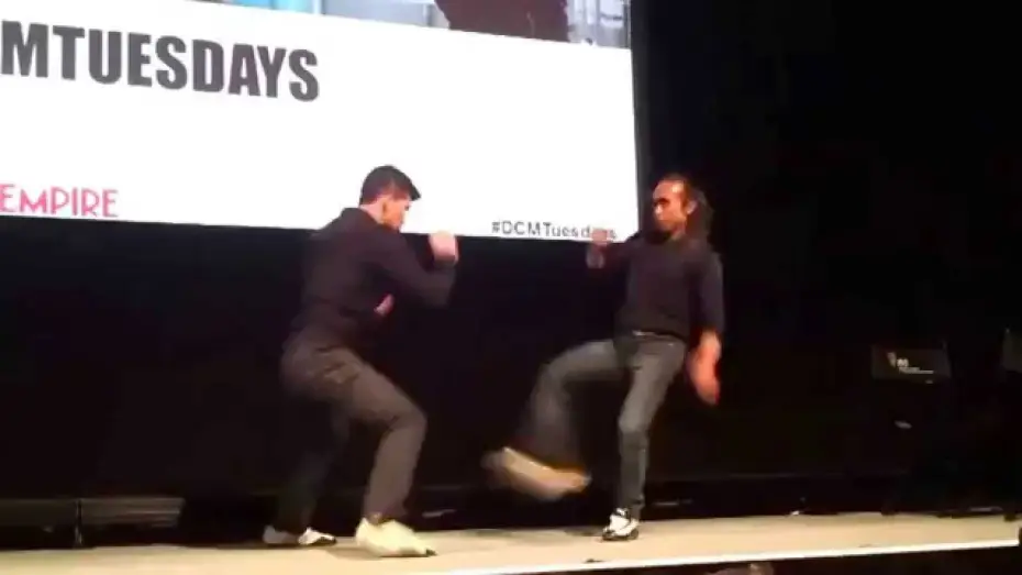 Video for the film The Raid 2 — Iko Uwais and Yayan Ruhian onstage demo
