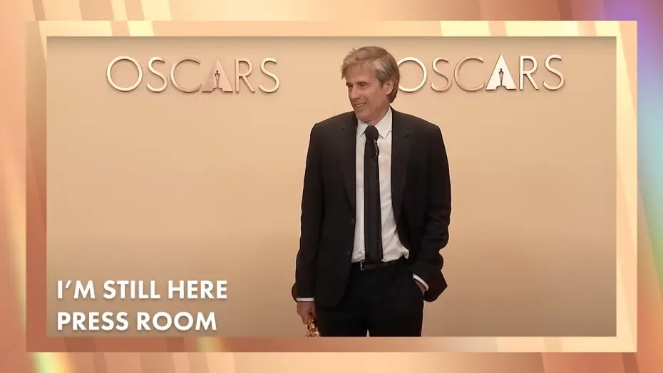 Video for the film I'm Still Here — 'I'm Still Here' Best International Feature Film Press Room Speech | 97th Oscars (2025)