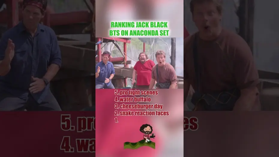 Video for the film Anaconda — Ranking Jack Black BTS