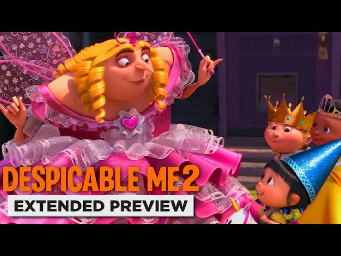 Video for the film Despicable Me 2 — Gru Dresses Up as a Princess for Agnes' Birthday