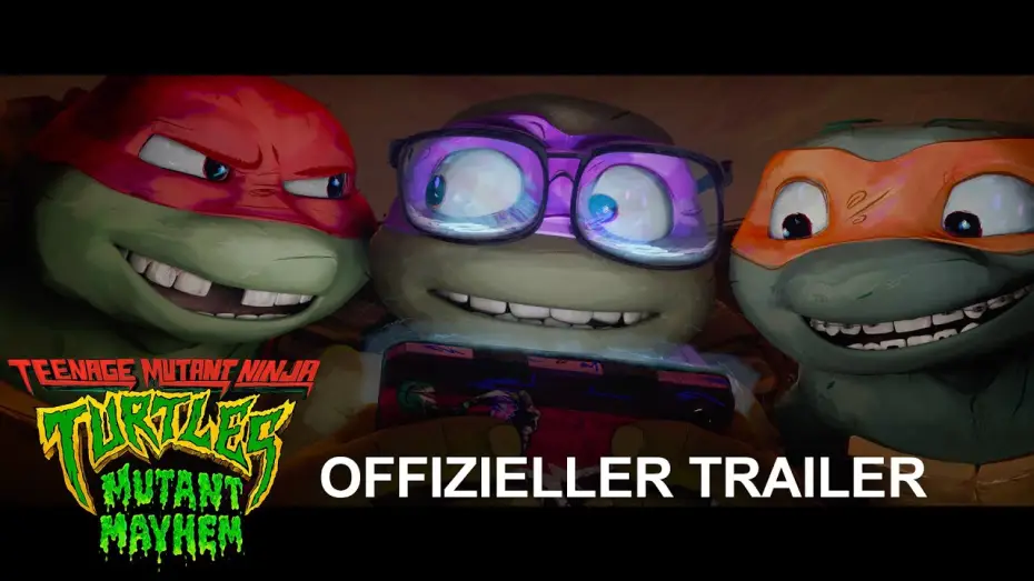 Video for the film Teenage Mutant Ninja Turtles: Mutant Mayhem — Offizieller Trailer