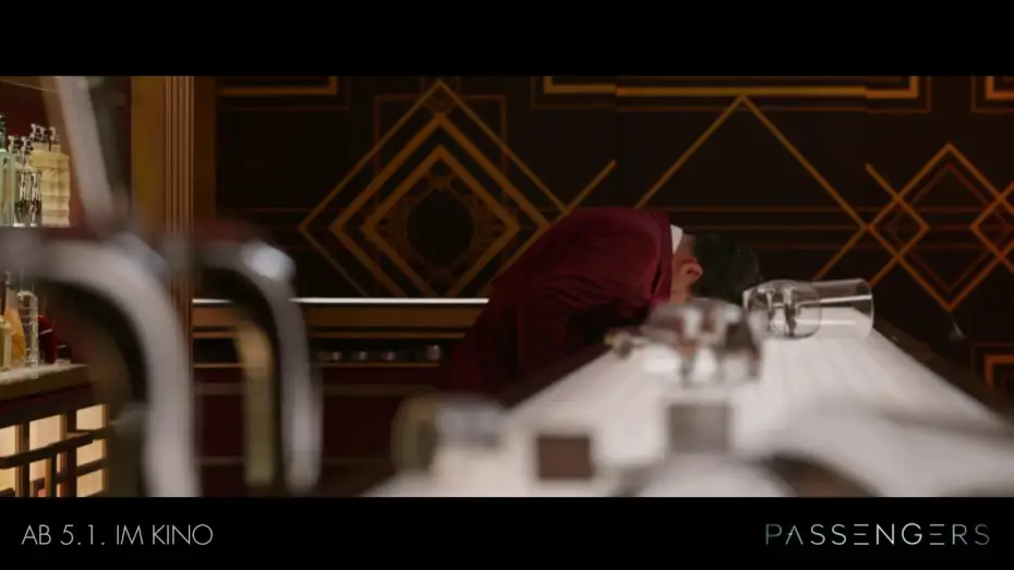 Video for the film Passengers — PASSENGERS - Clip "Bartender Bumper - Ab 5.1.2017 im Kino!